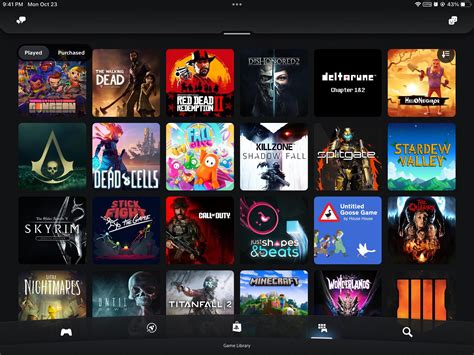 games recently played.